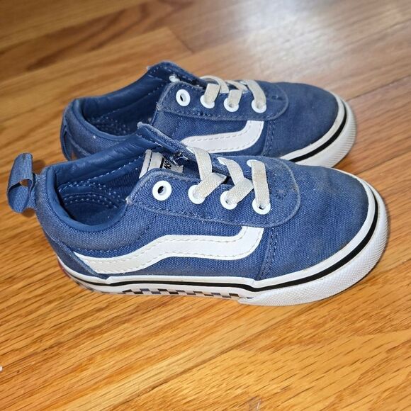 Vans Blue Sneakers Toddler Size 6 - Picture 1 of 7
